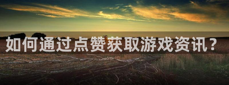 长征娱乐官网登录：如何通过点赞获取游戏资讯？